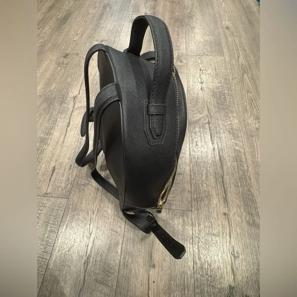 Tory Burch Emerson Black Leather Backpack